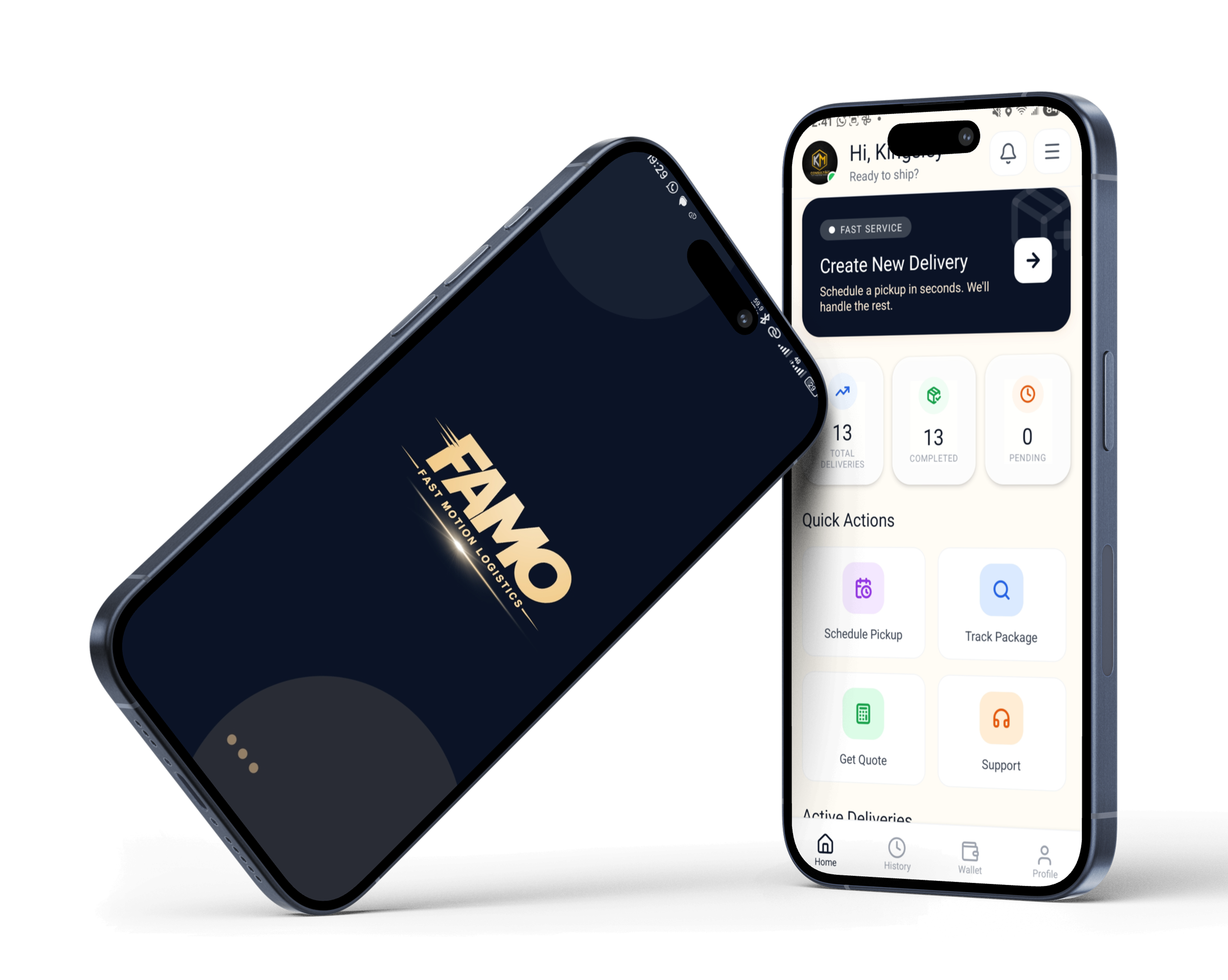 Fast Motion app tracking screen